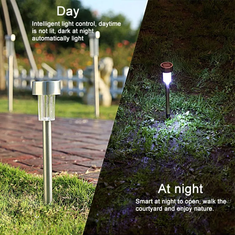 Светодиодный светильник для сада с питанием от солнца, 24 цвета, автоматический светодиодный светильник для газонов, наружная дорожка, подземные прожекторы, освещение, солнечные лампы