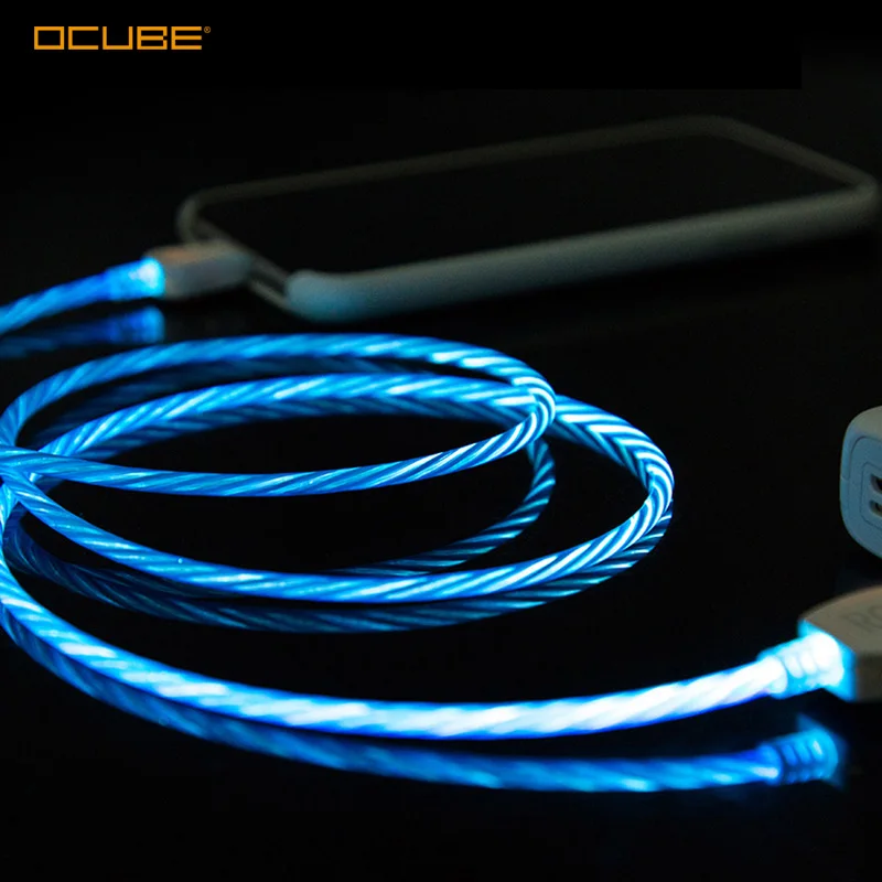 

Colorful Led Light Flash Micro USB Cable Fast Charging Micro Usb Cable Charger