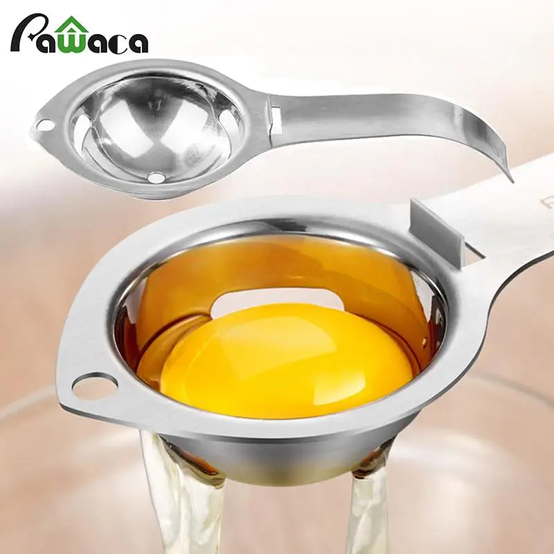 Stainless Steel Egg Yolk Separator Egg Divider Egg Sieve Kitchen Gadget