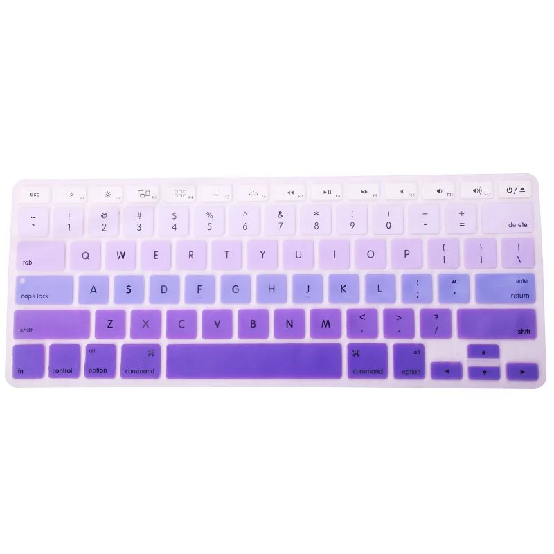 SR 11 цветов американский английский язык письмо силиконовый чехол для клавиатуры Наклейка для Macbook Air 13 Pro 13,3 15,4 17 retina протектор