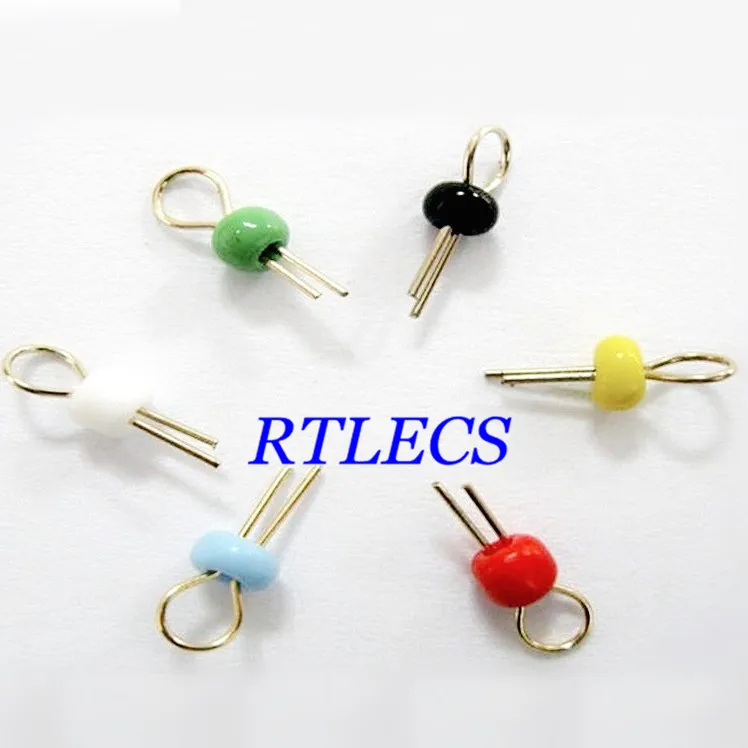 1000pcs PCB board test Point Bead Gold plated ceramic test loop circuit