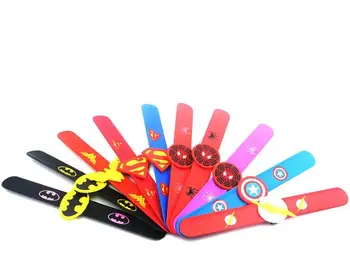 

50Pcs mixed Random avengers Pattern cartoon Wristband Gift Party Decor Pat Hand Circle SM624