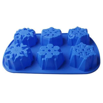 

Flower Shape Silicone Mold 3D Christmas Snowflake Moon Cake Fondant Cupcake Mold DIY Baking Pastry Tools