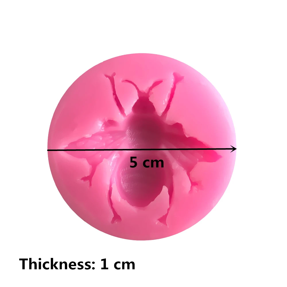 Форма насекомого помадка торт Силиконовая форма Шоколадные конфеты формы выпечка бисквитов форма выпечки торт Свадебные украшения инструменты Мыло