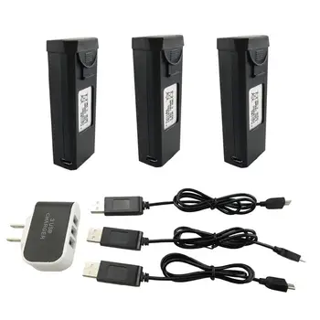 

LeadingStar 3pcs VISUO XS809S battery 3.85V 1800mah Lithium Battery with 3-in-1 Charger for VISUO XS809S Quadcopter drone