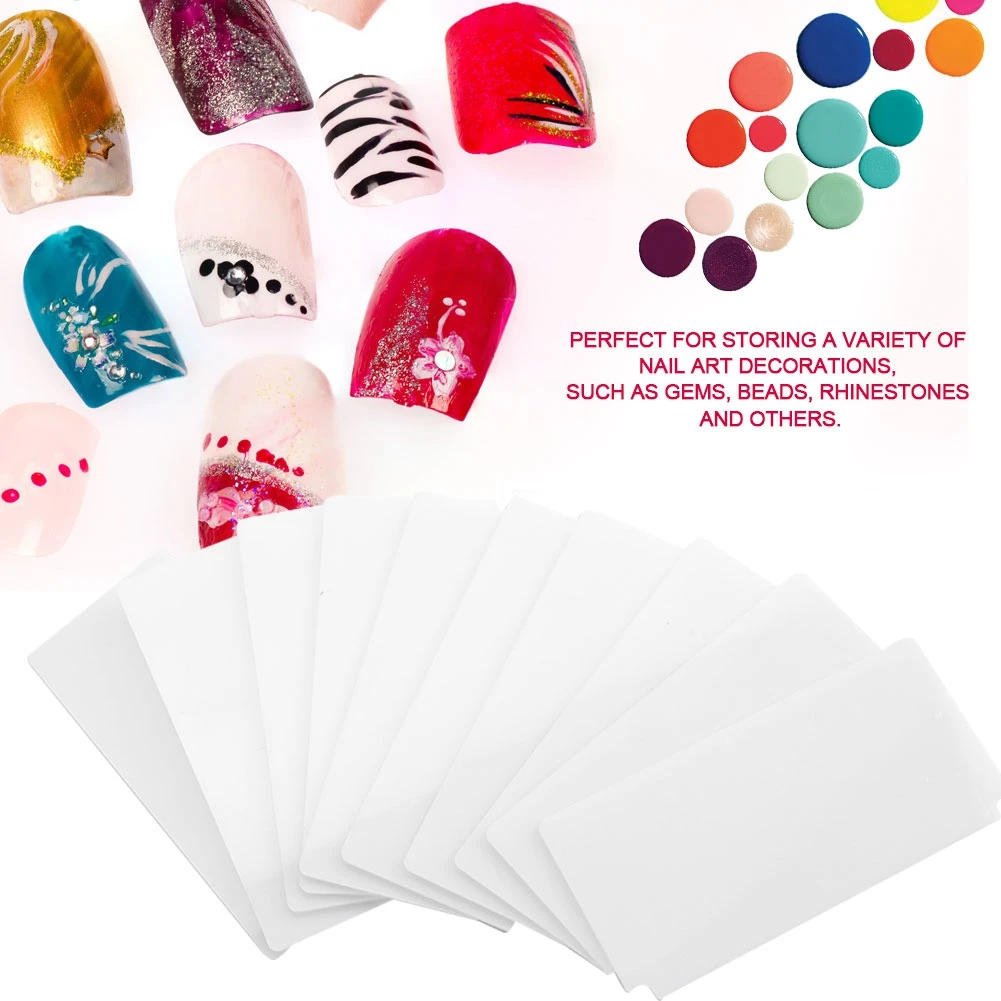 10pcs Makeup Accessories Professional Plastic Partition Baffle Plate for Fake Nail Display Box Container Case Makeup Tools 10pcs Makeup Accessories Professional Plastic Partition Baffle Plate for Fake Nail Display Box Container Case Makeup Tools