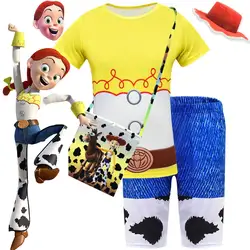 Anime Toy Story 4 Jessie Cosplay Costume Toy Story Jessie Kids Boy girl Cartoon pajamas Cosplay child Halloween Costume Anime Toy Story 4 Jessie Cosplay Costume Toy Story Jessie Kids Boy girl Cartoon pajamas Cosplay child Halloween Costume