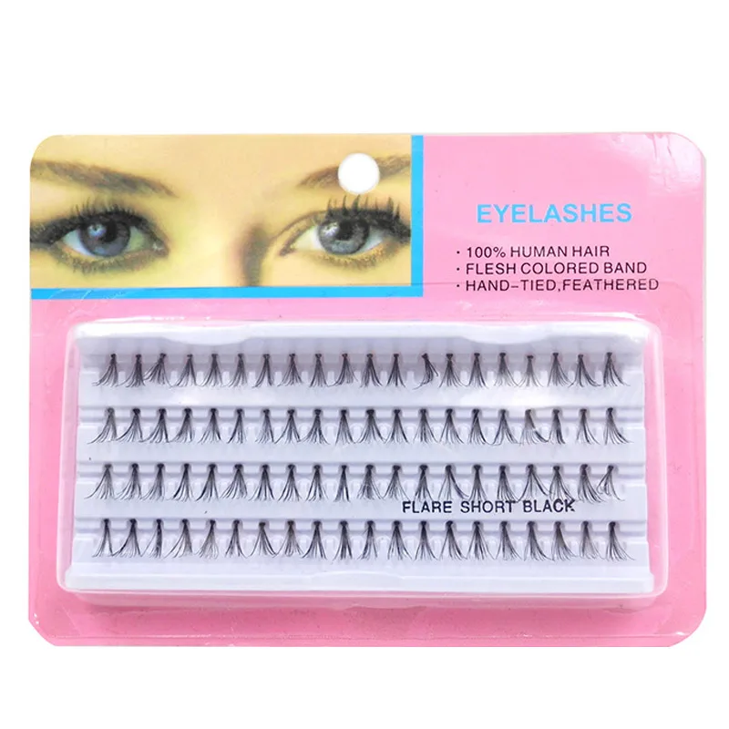 

60 Stand Individual False Fake Eyelashes Corner Flare Cluster Lashes Beauty Tools YF2017