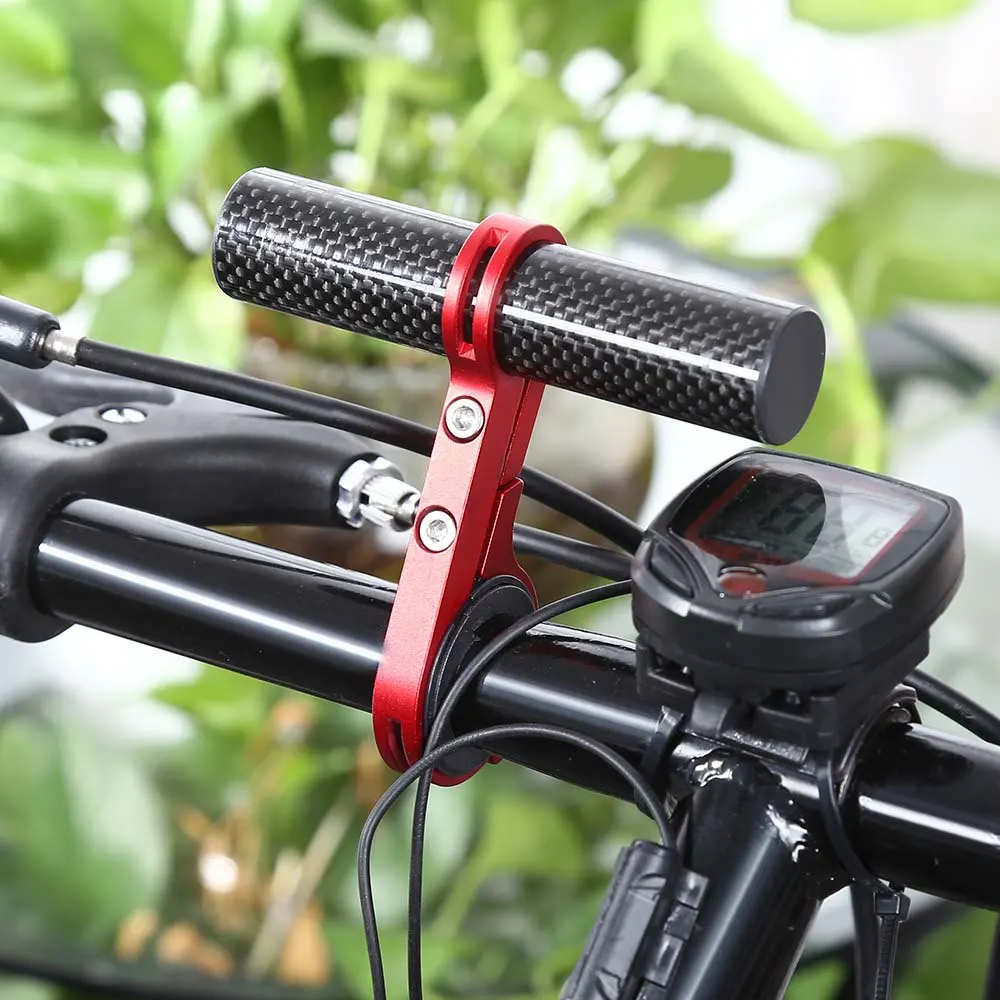 

New Fiber Bike Bicycle HandleBar Extender Mount Lamp Bracket Outdoor Sports MTB Flashlight Holder 3 Colors New Arrival