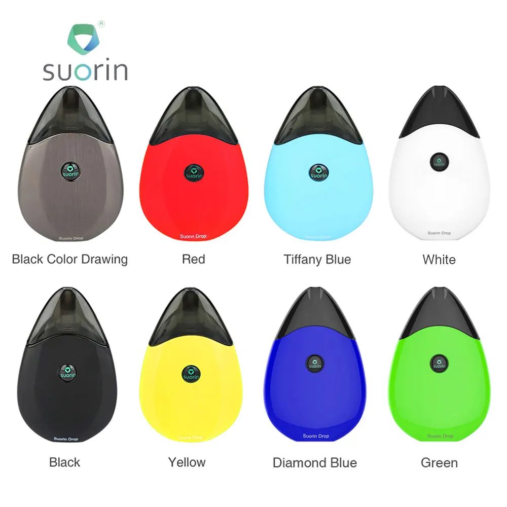 Горячая распродажа! Suorin Drop Starter Kit 310 мАч с 2 мл картриджем Outside Design встроенный