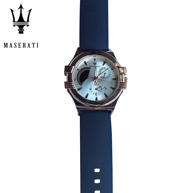 

Maserati New Quartz Wristwatches Men's High-End Quality Sports Waterproof Watch Clock Temperament Men's Watch Gift 42367156-7