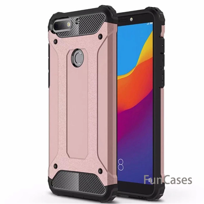 

For Huawei Y7 Prime 2018 / Y7 Pro 2018 case Hybrid armor Hard Rugged Impact TPU+PC Phone Cases Capa For Nova 2 lite / Enjoy 8
