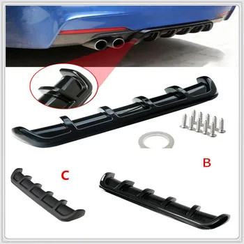 

ABS Car Rear Shark Fin Style Curved Bumper Lip Diffuser for Fiat Freemont Doblo 695 FCC4 500e Viaggio Strada 500C