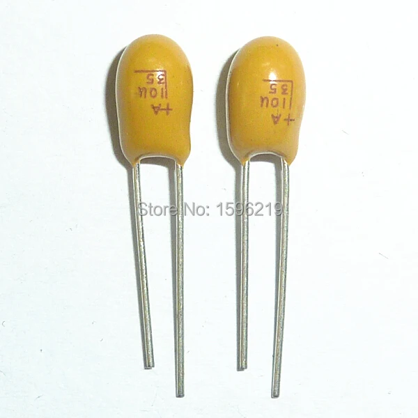 

10 шт танталовый конденсатор 10 мкФ 35 в 106 Новый 35V10uF DIP Radial
