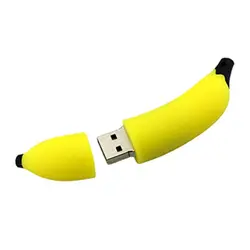 USB2.0 8 г u-диск уникальный банан Форма накопитель Портативный USB флэш-диск мини USB Stick для компьютера ноутбук