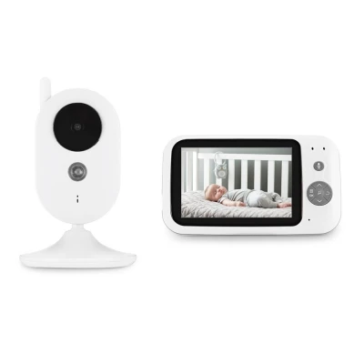 3,5 дюймов беспроводной видео Детские монитор с высоким разрешением цифровой мониторинга сна 2 способ говорить ночное видение Термометры - Цвет: EU PLUG