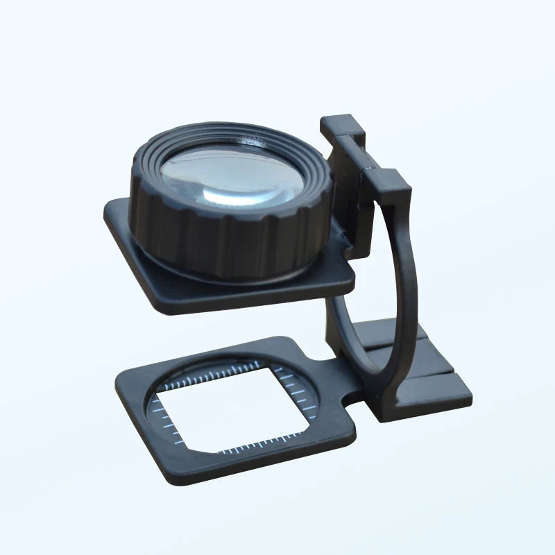 10X 28mm Hand held Textile Fabrics Special Magnifiers Foldable Portable