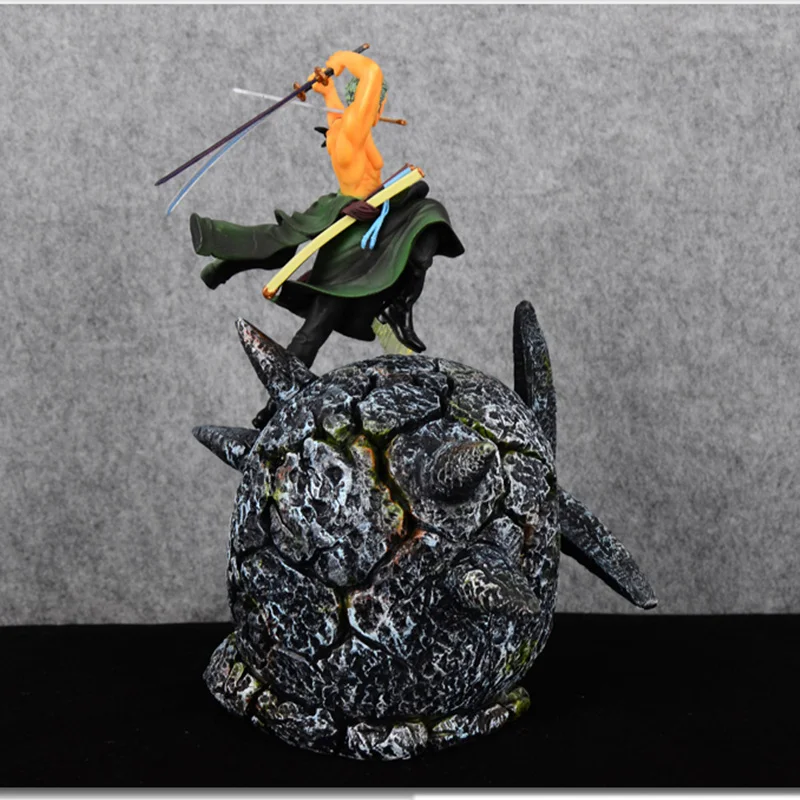 Цельная статуя Roronoa Zoro VS Pica полноразмерный портрет GK резиновая фигурка героя Коллекционная модель игрушки 30 см Q770
