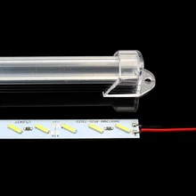 50 шт. DC12V 8520 светодиодный трубки жесткий полосу светодиодный свет бар 8520 с Transparen& молочное покрытие Алюминий паз 72 светодиодный/1 m Теплый Холодный белый