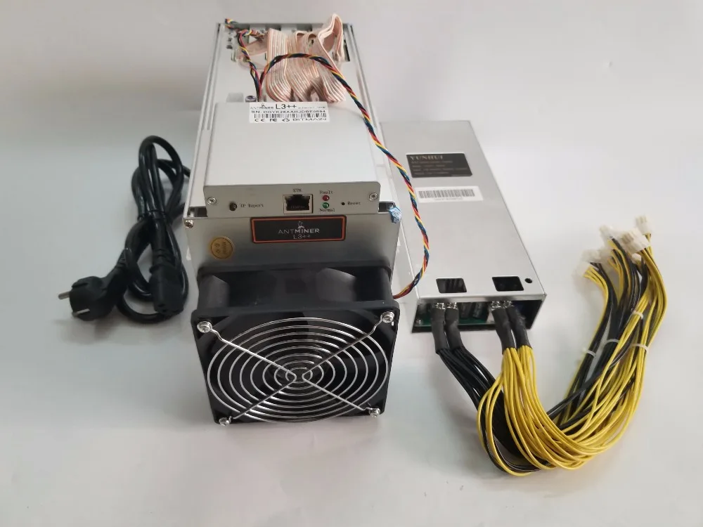 ASIC Chip Miner New ANTMINER L3++ 580M с БП Scrypt Miner LTC liteion Mining Machine лучше, чем ANTMINER L3+ S9 S9i