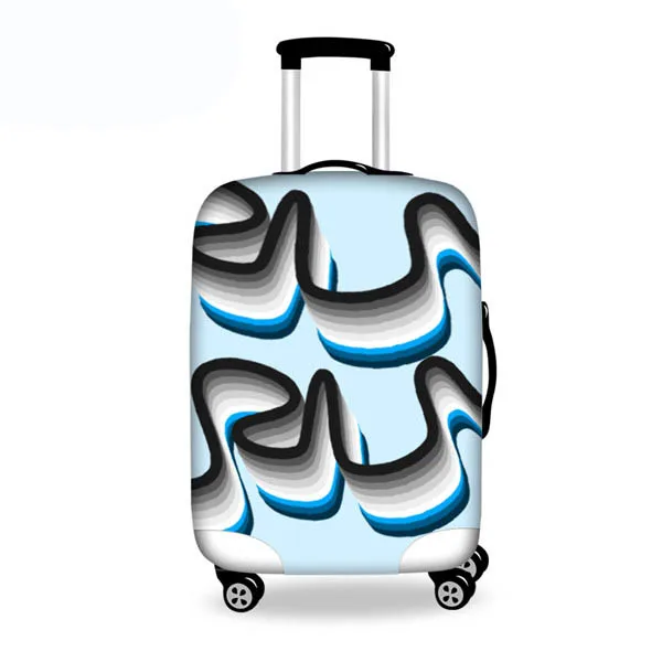 FORUDESIGNS легкие дорожные багажные Чехлы, толстые эластичные пылезащитные Чехлы для 18-30 дюймов, чехлы для чемодана - Цвет: HB0084S