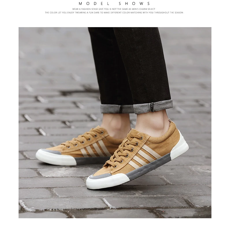 Yeeloca Mannen Canvas Schoenen Mode Effen Kleur Mannen Gevulkaniseerd Schoenen повседневные кроссовки на шнуровке Schoenen Mannen