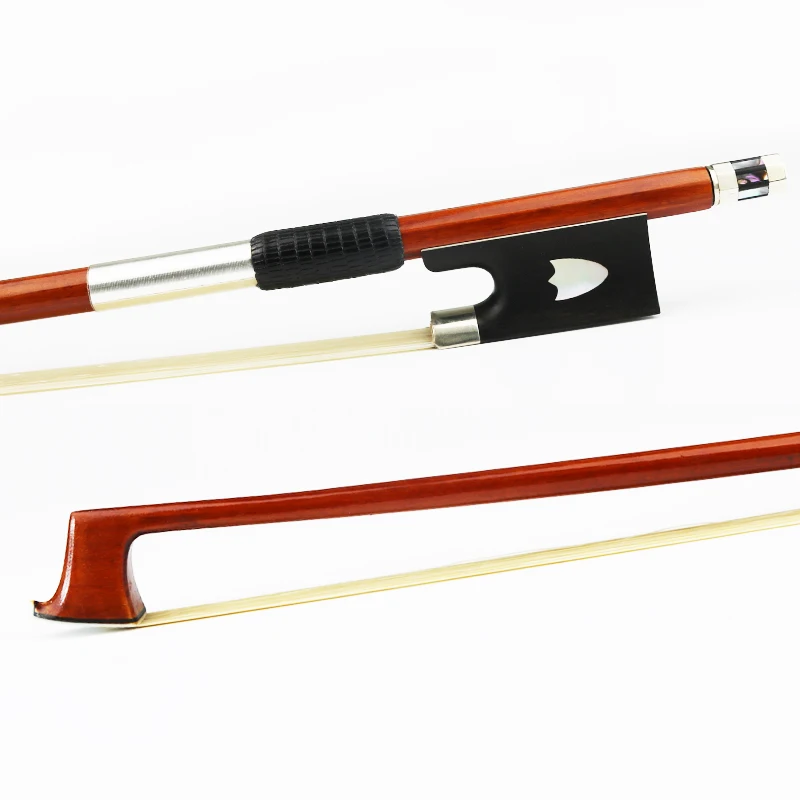 

Free Shipping 4/4 Pernambuco Violin Bow Ebony Frog Natural Horsehair Fast response Great performance Violin Parts Accessories