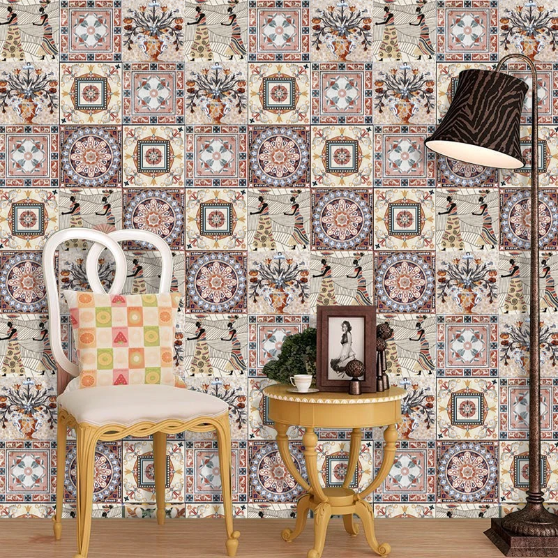 320*20cm Hot Geometry Pattern 3D Kitchen Wall Sticker Waterproof Ceramic Tile Brick Decal on Furniture Stove Adhesive Wall Paper