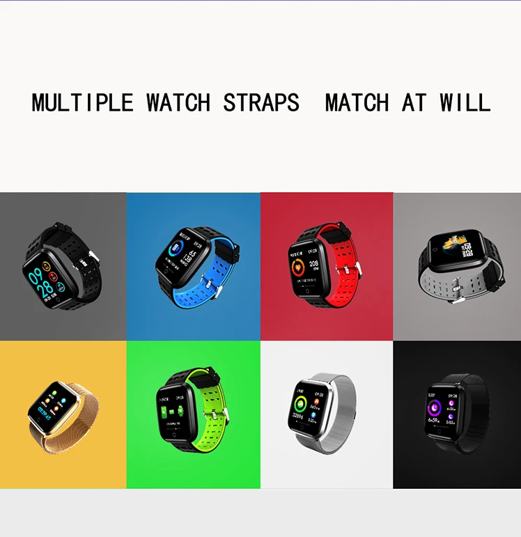 Torntisc Q8 Fitness Bracelet Heart Rate Blood Pressure monitor IP67 Waterproof smart band Sport Smart Watch Men For Android IOS Phone (17)