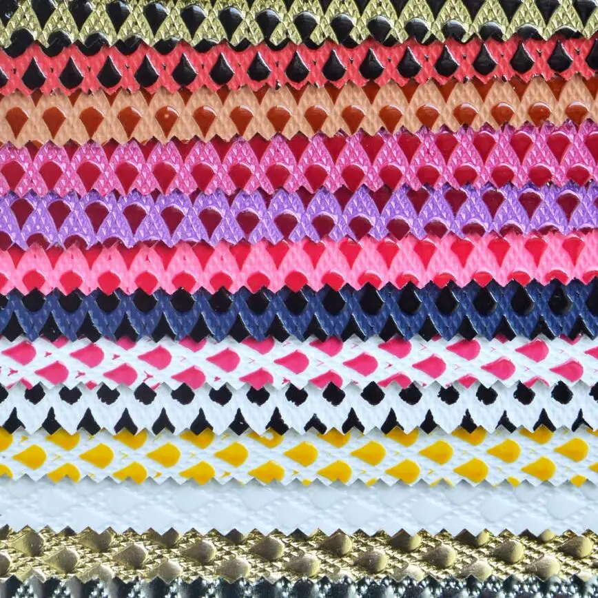 Embossed Raindrop Synthetic Leather Fabric, Faux Leather
