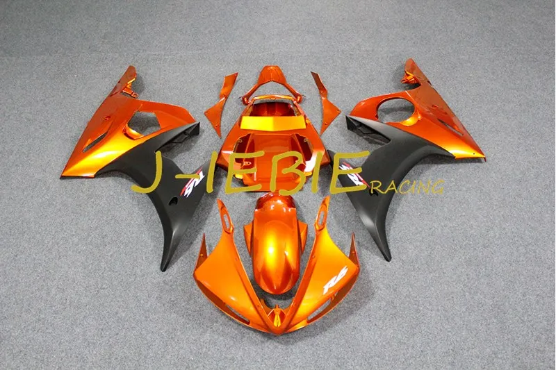 

Orange black Injection Fairing Body Work Frame Kit for Yamaha YZF R6 2003 2004