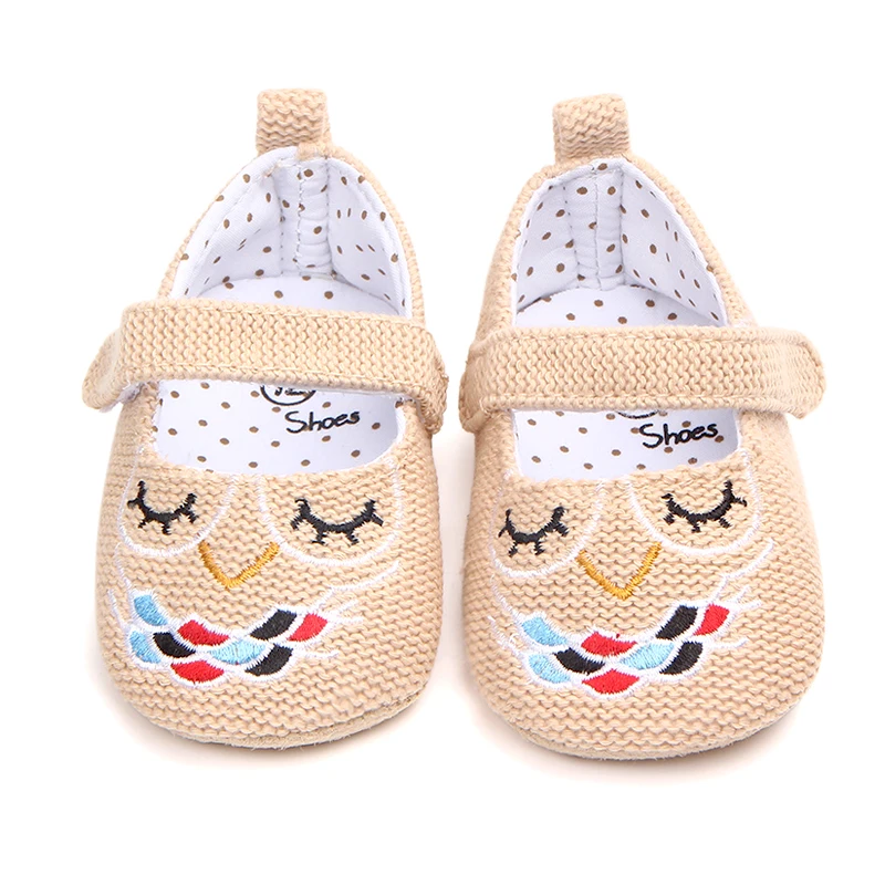 Сова Детская обувь для новорожденных девочек первые ходоки обувь для новорожденных малышей на мягкой подошве противоскользящие детская