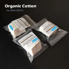 Leiqidudu 50 шт./упак. натуральная японская хлопчатая бумага катушка колодки unbleached фитиль из хлопка обслуживаемых атомайзеров и дрипок, для катушка фитиль органический ватные тампоны