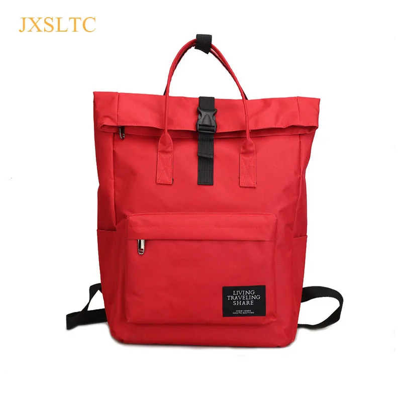 JXSLTC, новинка, сумка для путешествий, Корейская версия кампуса, Одноцветный рюкзак, модный, дикая пара, двойная спина, дорожная сумка на плечо