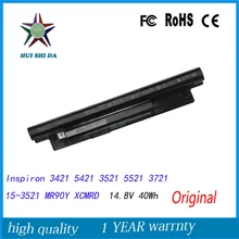 4 células 14.8 v 40wh nova bateria do laptop original para dell inspiron 14r-5421 xcmrd 14-3421 5421 3521 5521 3721 15-3521 série 3421