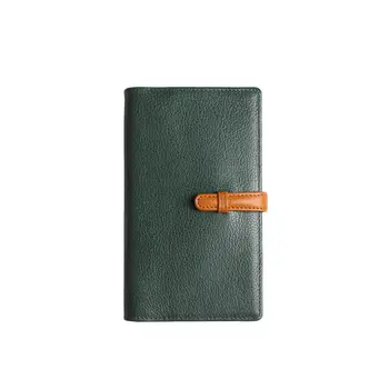 

2019 Yiwi A6 Cow Genuine Leather Planner Small 8mm Ring Portable Travel Notebook Spiral Binder Diary