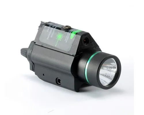 Outdoor Hunting Weapon light Tactical Fleshlight M6 LED Flashlight &Green Laser Sight Combo For Rifle (4)