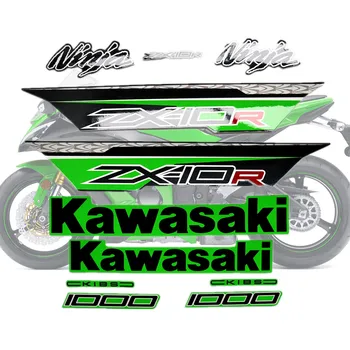 

Motorcycle For Kawasaki NinjaZX10R 11-13 Ninja ZX 10R 2011-2013 ZX10R Sticker Full Kit Applique High Quality Whole Vehicle Decal