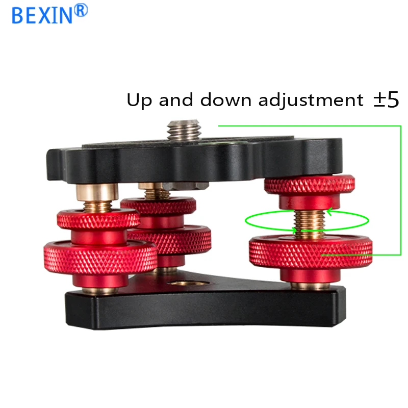  Tripod Speedy Leveling Base Leveler Adjusting Base Panning Level Plate with Bubble Level for Canon 