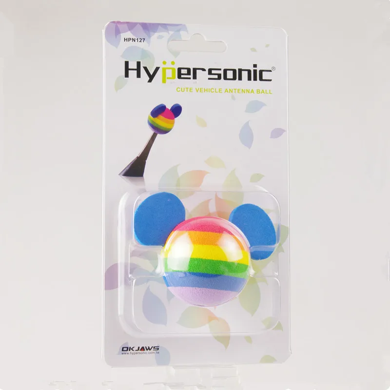 Hypersonic Cute Vehicle Mickey Antenna Ball Antenna Toppers Car Antenna