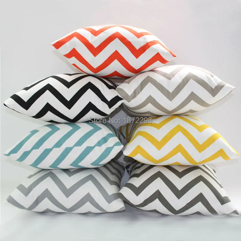 

Free Shopping 30*45cm 35*50cm 40*60cm Canvas Wavy Patter Print Cushion Cover Modern Simplicity NordicStyle Pillowcase HT-CCPC-CL