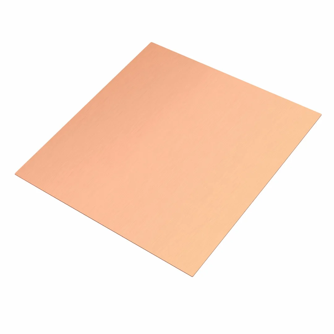 1Pcs 0.5mm Thickness 99.9% Pure Copper Cu Sheet Thin Metal Foil Sheet 100mmx100mm with Corrosion Resistance For Industry Tools