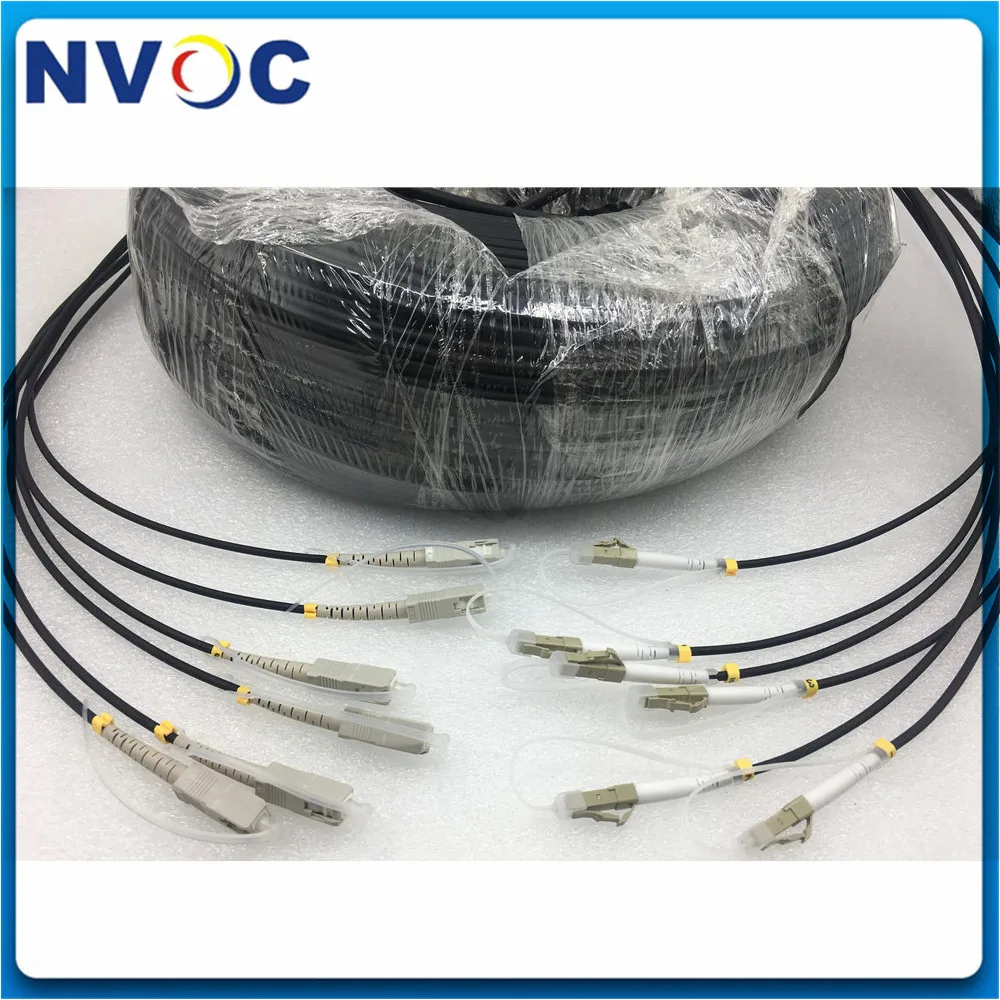 50 м LC/SC/FC/ST UPC бронированный патч кабель 6 ядер мм OM1 62 5/125 многомодовый LSZH Патч