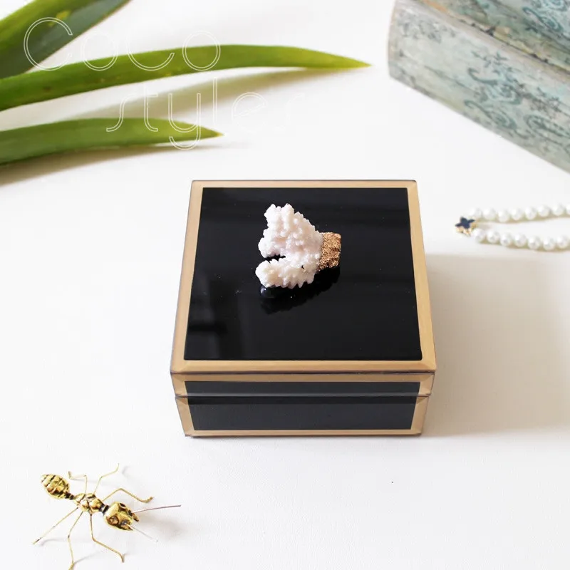 

Cocostyles InsFashion creative handmade creative jewellery boxes for modern luxe home decor