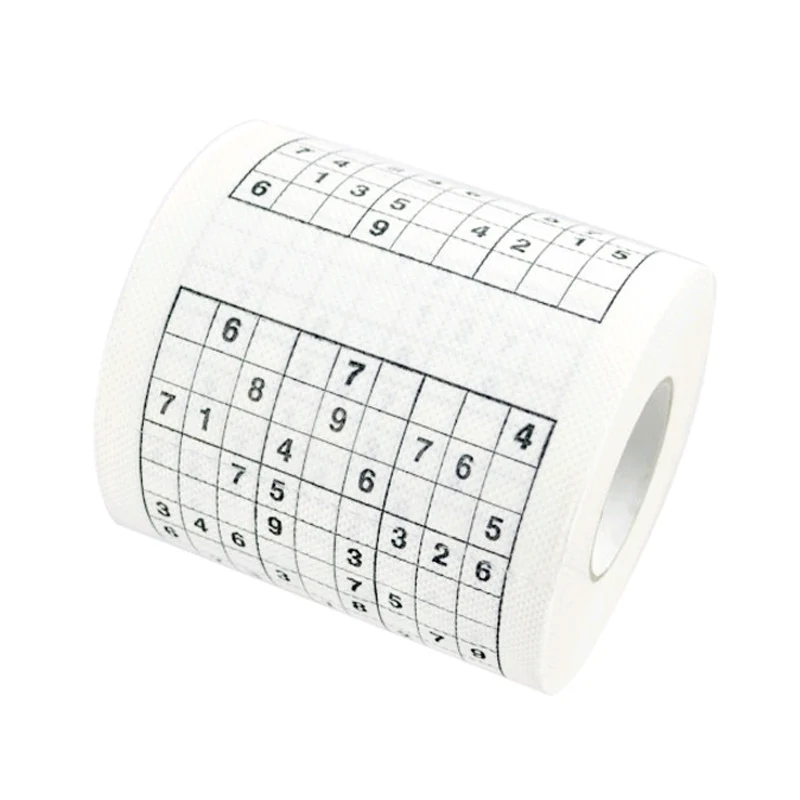 

Tissue Roll Napkin Funny Sudoku Durable Printed For Toilet Hotel Home Restaurant Hot Sale