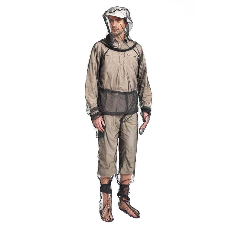 

4 piece Set Fishing Clothing Jungle Camping Adventure Mosquito Wear Set Summer Anti-Bite Breathable Mosquito Wear