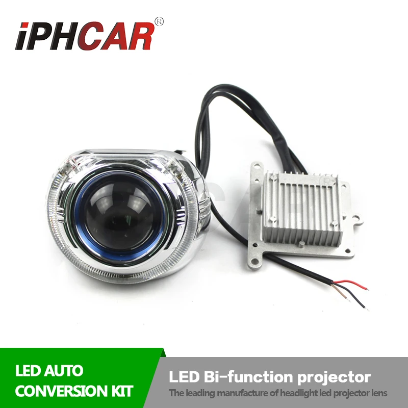 

Free Shipping IPHCAR China Suppiler LED Projectot Mask Universal 3.0 Inch LED Bi-xenon Projector Lens for H1 H4 H7 H11 Car Kit