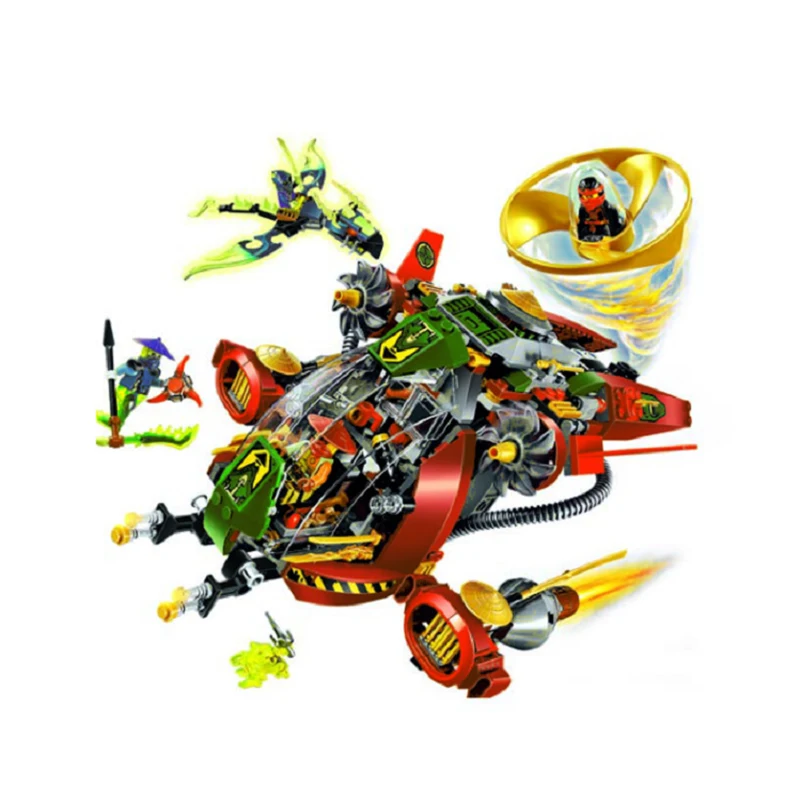 

Bela 10398 546pcs Ninja Series Flying Rotation Fighter Model Building Block Brick Toys Children Gifts Compatible Bela