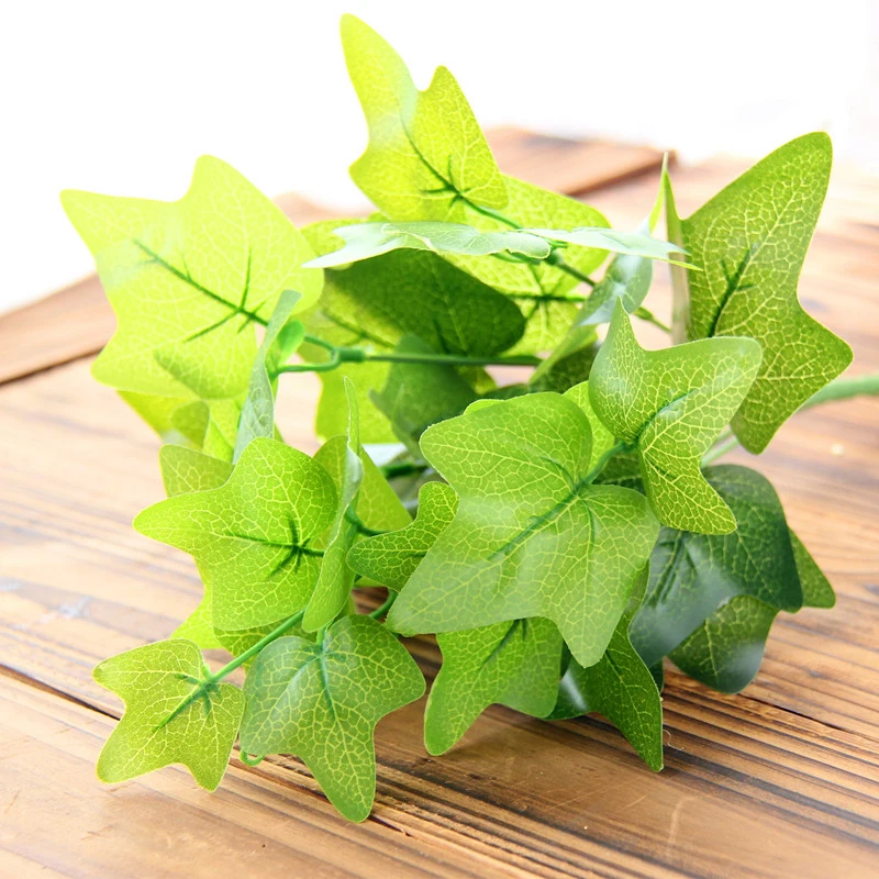 Green Leaves Artificial Flower For Wedding Decoration Garland Rose Leaf