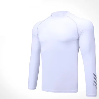 PGM мужская спортивная рубашка Летняя Солнцезащитная шелковая рубашка для гольфа с защитой от ультрафиолетового излучения Футболки с длинным рукавом Топы Для Гольфа AA11817 - Цвет: Белый